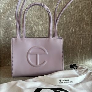 Telfar Lavender Mini Shopping Bag